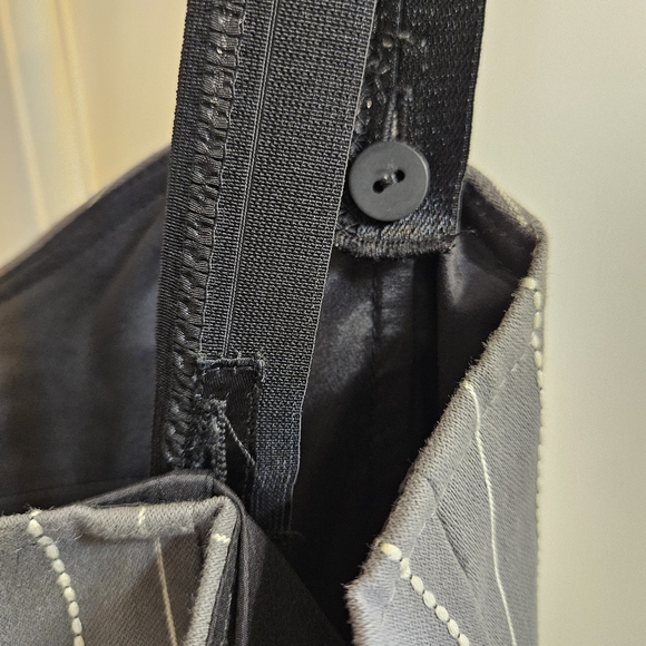 Nanette Lepore Gray Cotton Blend Pinstripe Dress Size 0 - Picture 7 of 7